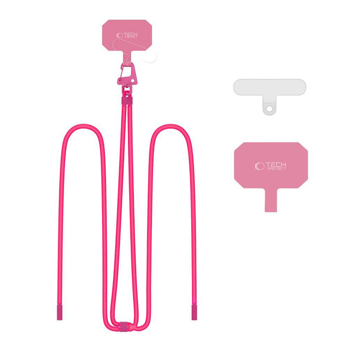 TECH-PROTECT C5S ROPE CROSSBODY STRAP NEON PINK