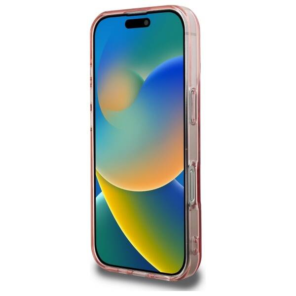 Etui Guess iPhone 16 Pro Max 6.9" różowy/pink hardcase IML Rhinestones MagSafe