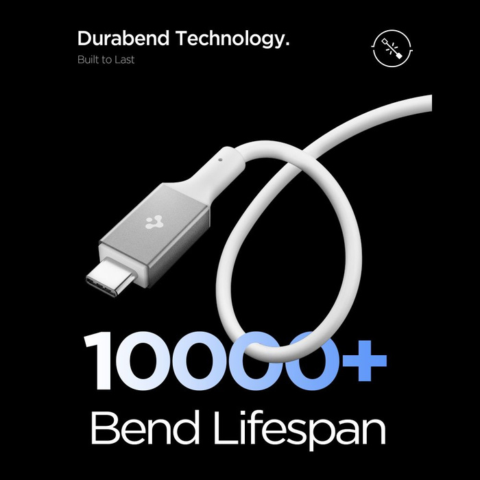 KABEL USB-C SPIGEN EB10020CC ESSENTIAL 100W 200CM BIAŁY