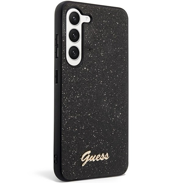 Etui Guess GUHCS23MHGGSHK S23 Plus S916 czarny/black hard case Glitter Script