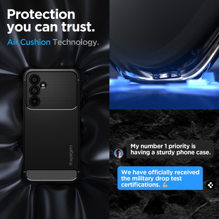 Etui SPIGEN Rugged Armor Galaxy A54 5G Matte Black
