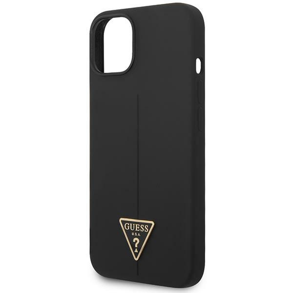 Etui GUESS Apple iPhone 14 Plus Silicone Triangle Czarny Hardcase