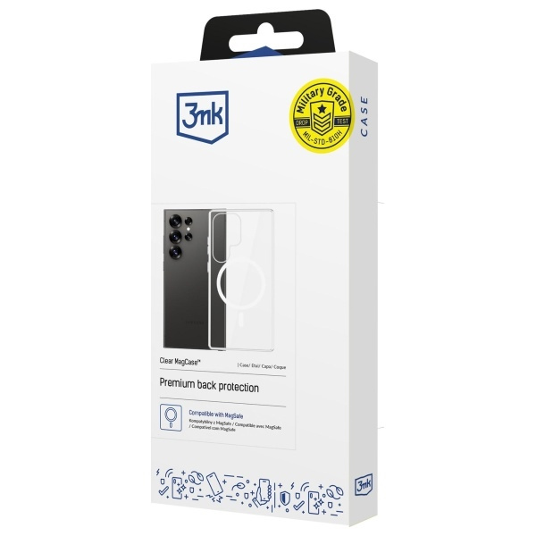 3MK MagCase Sam S25 Ultra                 przezroczysty/clear kompatybilne z MagSafe