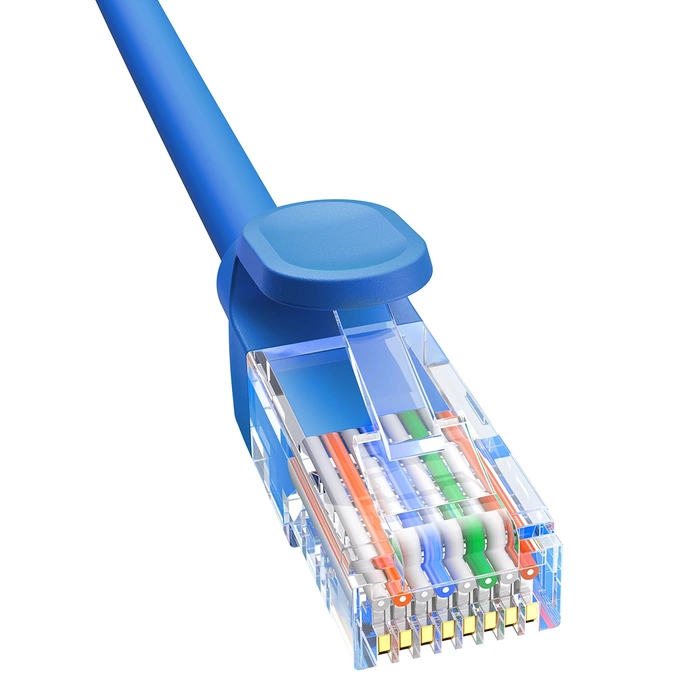 Kabel sieciowy Baseus Ethernet RJ45, Cat.6, 0,5m (niebieski)