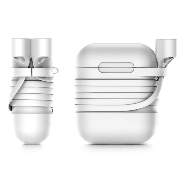 Etui BASEUS Apple Airpods Case & Strap Biały Case