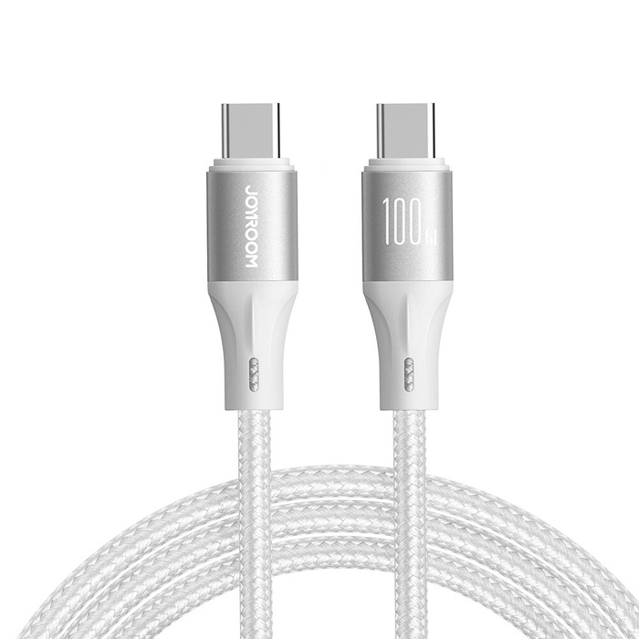 Kabel Joyroom Light-Speed Series SA25-CC5 100W USB-C / USB-C) 1.2m - biały