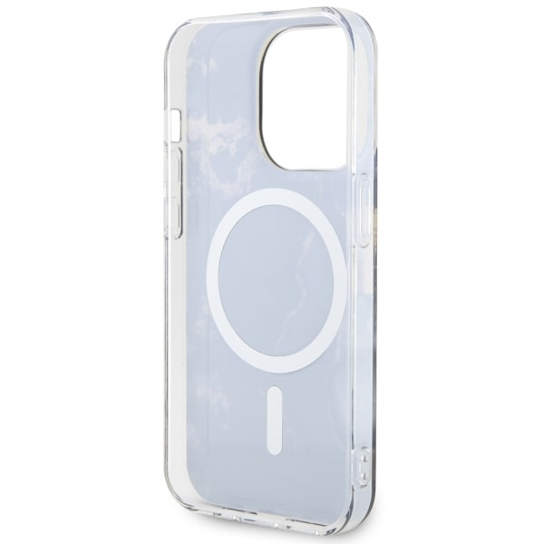 Etui Guess GUHMP14XHTMRSK iPhone 14 Pro Max 6.7" czarny/black hardcase Golden Marble MagSafe Case