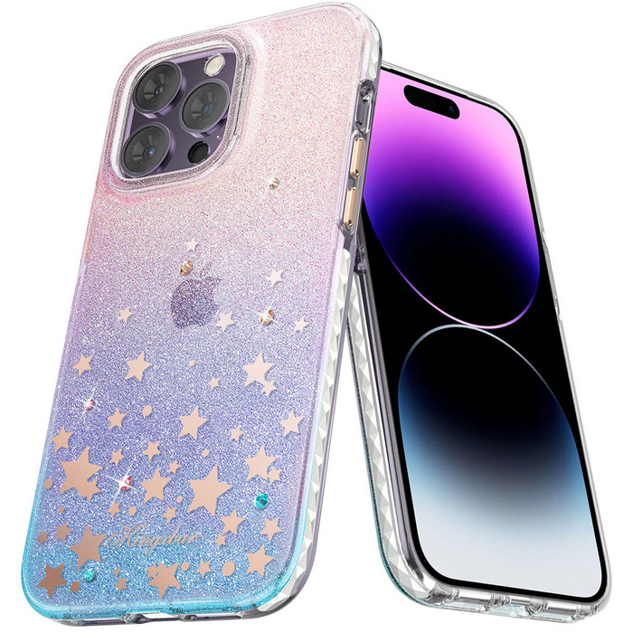 Etui Kingxbar Heart Star Series Etui iPhone 14 Plus Pokrowiec Obudowa Na Tył Plecki Zodiac Case
