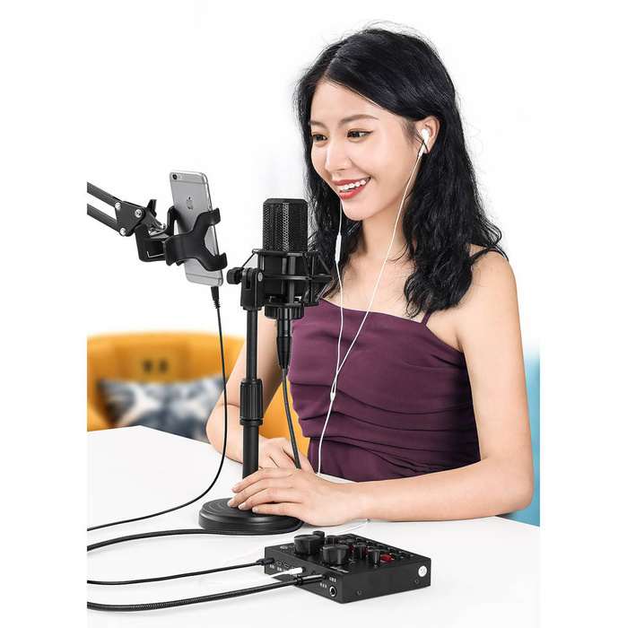 Ugreen kabel audio 3.5mm mini jack (męski) - XLR (żeński) 1m czarny (AV182)