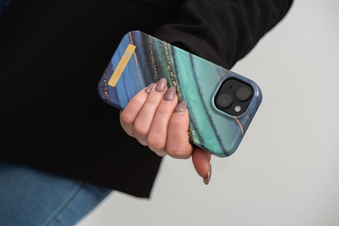 FORCELL F-PROTECT Mirage futerał kompatybilny z MagSafe do IPHONE 15 Plus jade marble