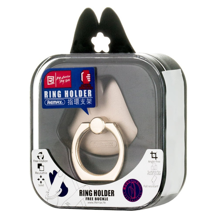 Remax Lips Ring uchwyt na telefon w kształcie ust złoty