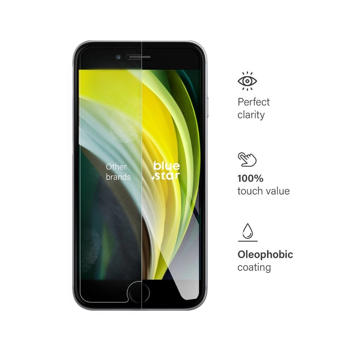 Szkło hartowane do iPhone 7 / 8 / SE 2020 Blue Star
