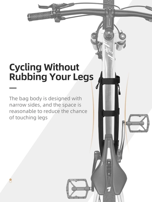 Sakwa rowerowa Rockbros AS-043 na rzepy 3l - czarna