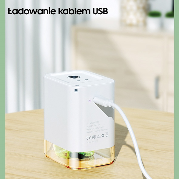 Automatyczny Dozownik Bezdotykowy USAMS Mini Sprayer Czarny