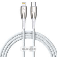 Baseus Glimmer Series kabel z szybkim ładowaniem USB-C - Lightning 480Mb/s PD 20W 1m biały