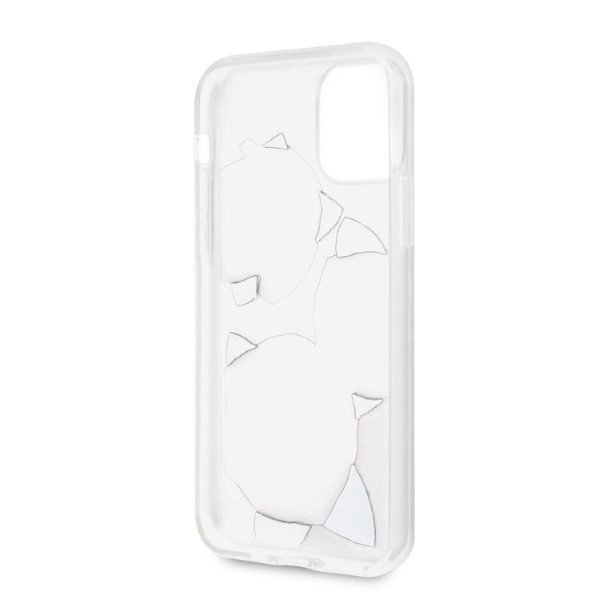 Etui Guess Guhcn58rostrt iPhone 11 Pro Transparent Hardcase Flower Desire Pink & White Rose Case