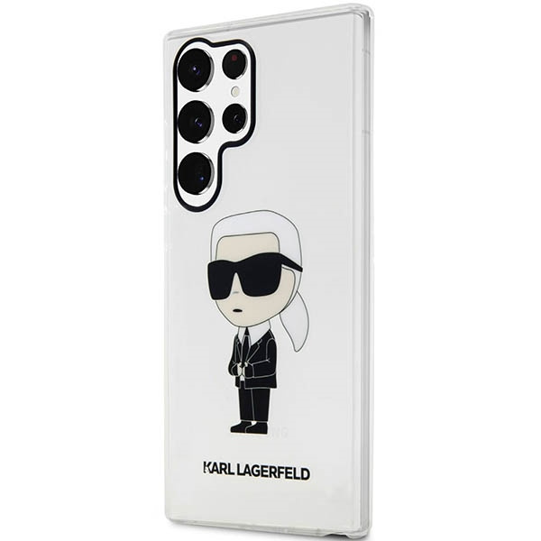 Etui Karl Lagerfeld Klhcs23lhniktct S23 Ultra S918 Transparent Hardcase Ikonik Karl Lagerfeld Case