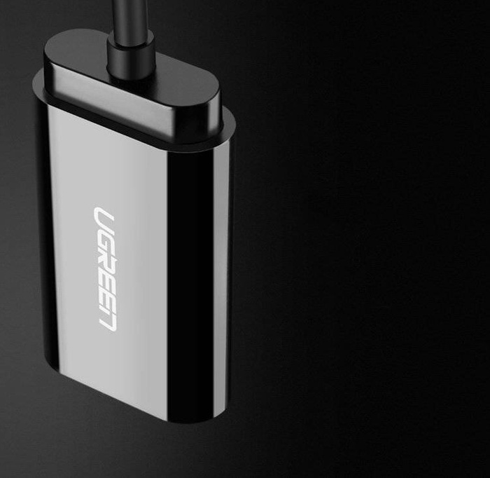 Ugreen zewnętrzna karta dźwiękowa muzyczna adapter USB - 3,5 mm mini jack 15 cm biały (US205 30143)