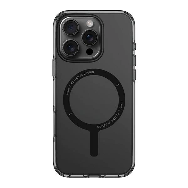 Etui UNIQ Clario iPhone 16 Pro 6.3" Magclick Charging dymny/smoke