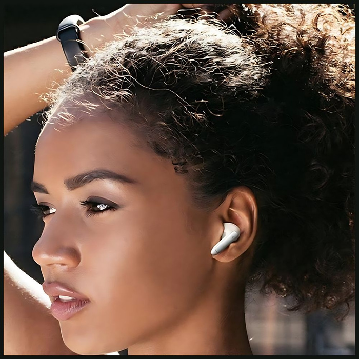 USAMS Słuchawki Bluetooth 5.3 TWS X-Don Series Dual mic ENC bezprzewodowe fioletowy/purple BHUXD04 (USAMS-XD18)