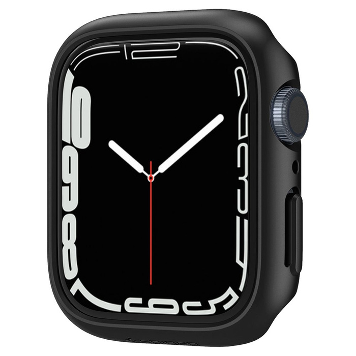 Etui SPIGEN Thin Fit Apple Watch 6 7 8 9 45mm Czarne