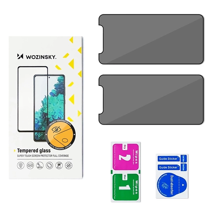 Szkło hartowane Wozinsky Privacy Glass przywatyzujące na Samsung Galaxy A06 5G / A05, 2-pak