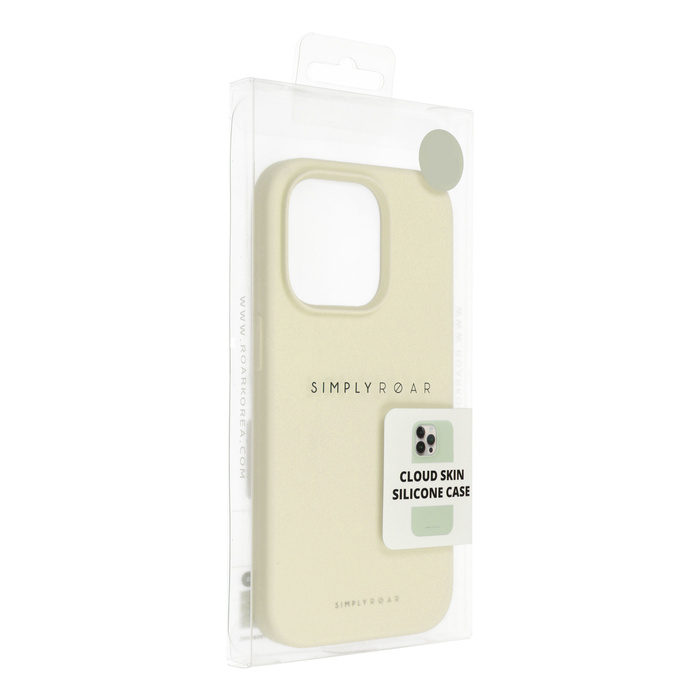 Futerał Roar Cloud-Skin - do iPhone 15 Pro Jasnożółty