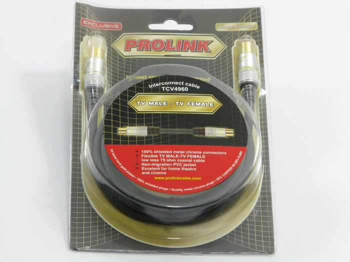 Kabel PROLINK Antenowy 1,2M DVB-T DVB-S TCV4960