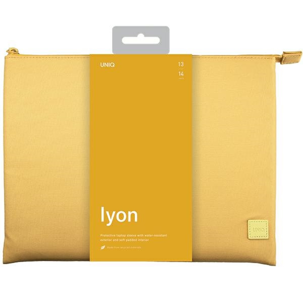 Etui UNIQ etui Lyon laptop Sleeve 14" żółty/canary yellow Waterproof RPET