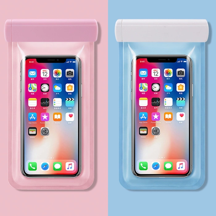 Etui wodoodporne na telefon do 6,7" na basen, plażę, kajak, nad morze - czarne