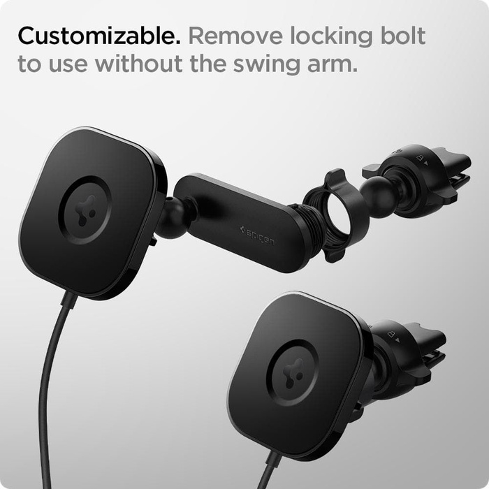 Spigen Its12 W Onetap Magnetic Magsafe Vent Car Charger 7.5 W Uchwyt Do Kratki Black