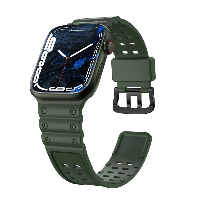 Strap Triple Protection pasek Apple Watch Ultra, SE, 9, 8, 7, 6, 5, 4, 3, 2, 1 (49, 45, 44, 42 mm) opaska bransoleta zielony