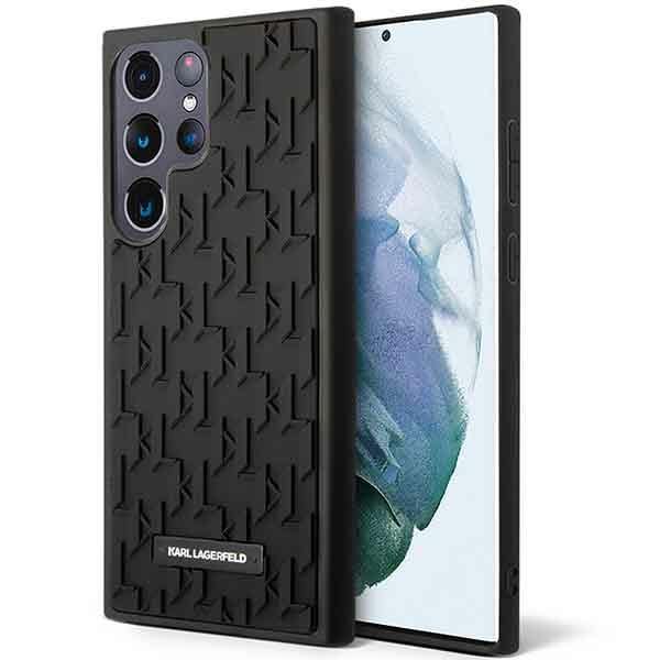 Etui Karl Lagerfeld Monogram 3D Pattern - Etui Samsung Galaxy S23 Ultra (czarny) Case