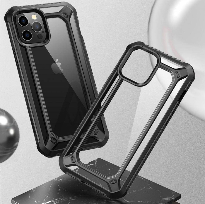 Etui SUPCASE Exo Pro iPhone 12 12 Pro Black Czarne Case