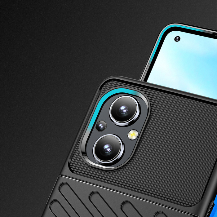 Thunder Case elastyczne pancerne etui pokrowiec OnePlus Nord N200 5G czarny