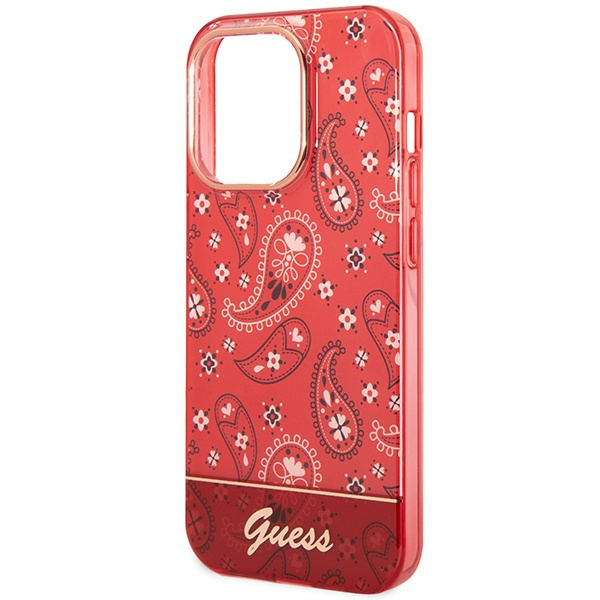 Etui GUESS Apple iPhone 14 Pro Max Bandana Paisley Czerwony Hardcase
