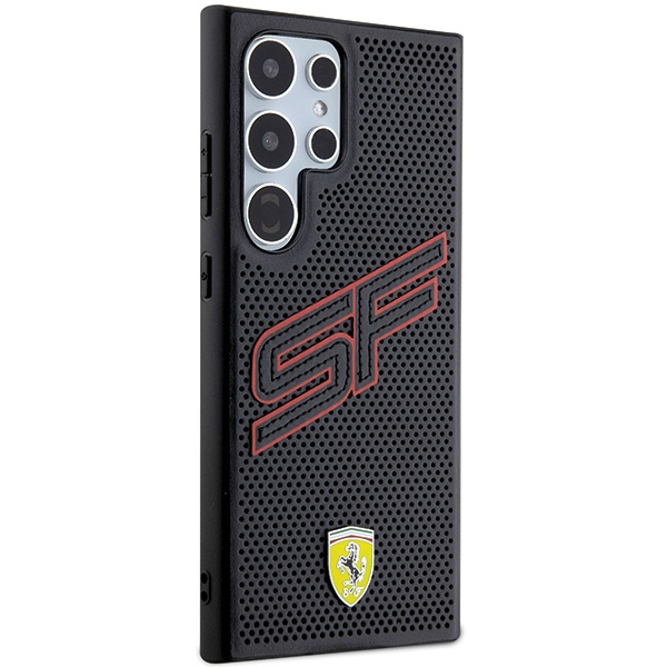 Etui Ferrari FEHCS24LPINK Samsung Galaxy S24 Ultra S928 czarny/black hardcase Big SF Perforated Case