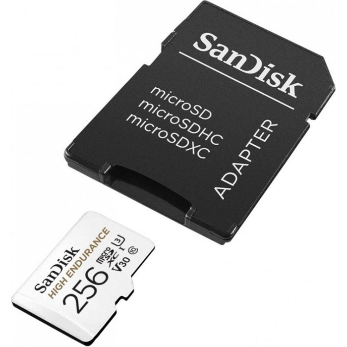 SanDisk karta pamięci 256GB microSDXC High Endurance V30 + adapter