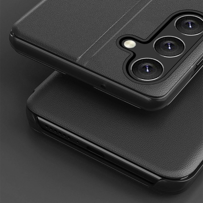 Eco Leather View Case etui do Samsung Galaxy A16 / A16 5G z klapką i podstawką - czarne