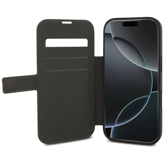Etui Guess Book 4G Metal Logo do iPhone  17 Pro różowy