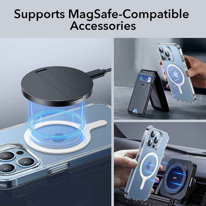 Blaszka Esr Halolock Magsafe Universal Magnetic Ring 2-pack White