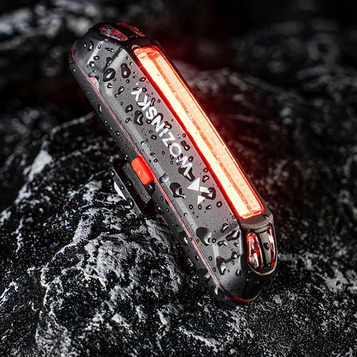 Zestaw lampek rowerowych Wozinsky WSBLB3 przednia (1000 lm) USB-C i tylna USB micro  - czarny