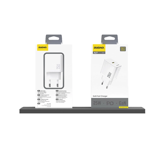 Ładowarka sieciowa Dudao A27 25W GaN USB-C - biała