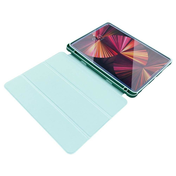 ETUI Stand Tablet Case etui Smart Cover pokrowiec na iPad 10.2'' 2021 z funkcja podstawki zielony CASE