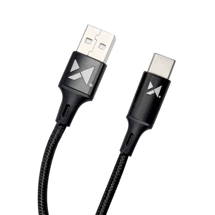 Wozinsky kabel USB - USB Typ C 2,4A 1m czarny (WUC-C1B)