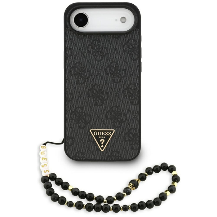 Etui Guess 4G Strap Triangle Logo        MagSafe do iPhone 17 Air czarny