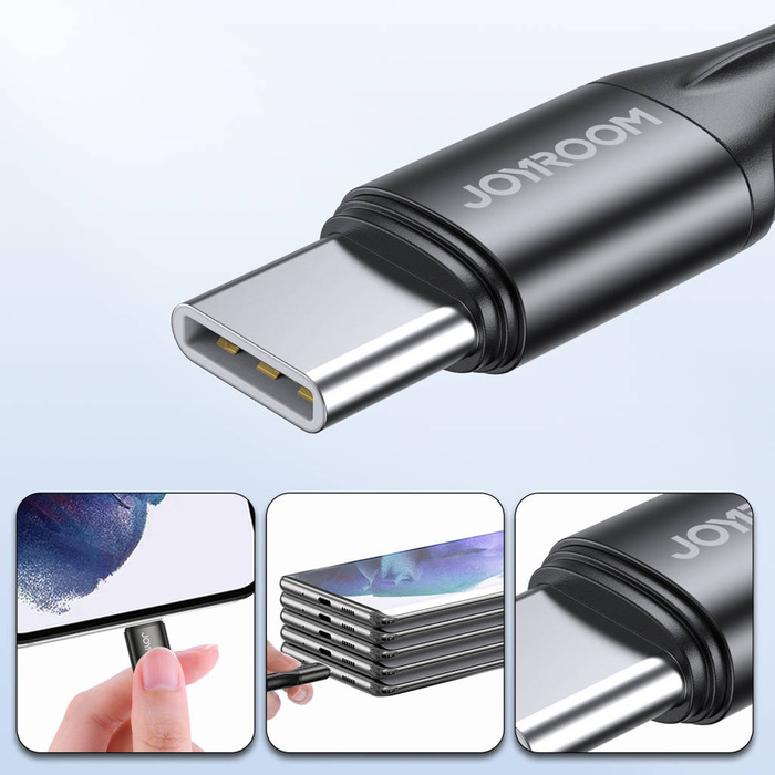 Joyroom kabel do szybkiego ładowania / transmisji danych USB Typ C - USB Typ C PD 60W 2m czarny (S-2030N1-60)