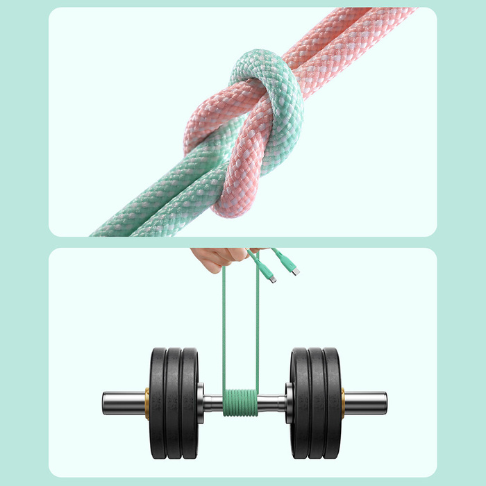 Kabel Joyroom Multi-Color Series SA34-CC3 USB-C / USB-C 60W szybki transfer 1m - fioletowy