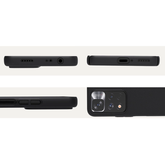 Nillkin Super Frosted Shield Pro wytrzymałe etui pokrowiec Xiaomi Redmi Note 11 Pro+ 5G czarny