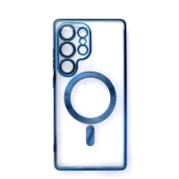 Etui Electroplated Case z MagSafe galwanizowane na iPhone 16e - niebieskie